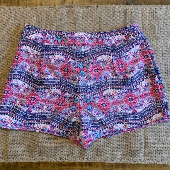 Colorful Flowy Shorts/Skort - Picture 3 of 3
